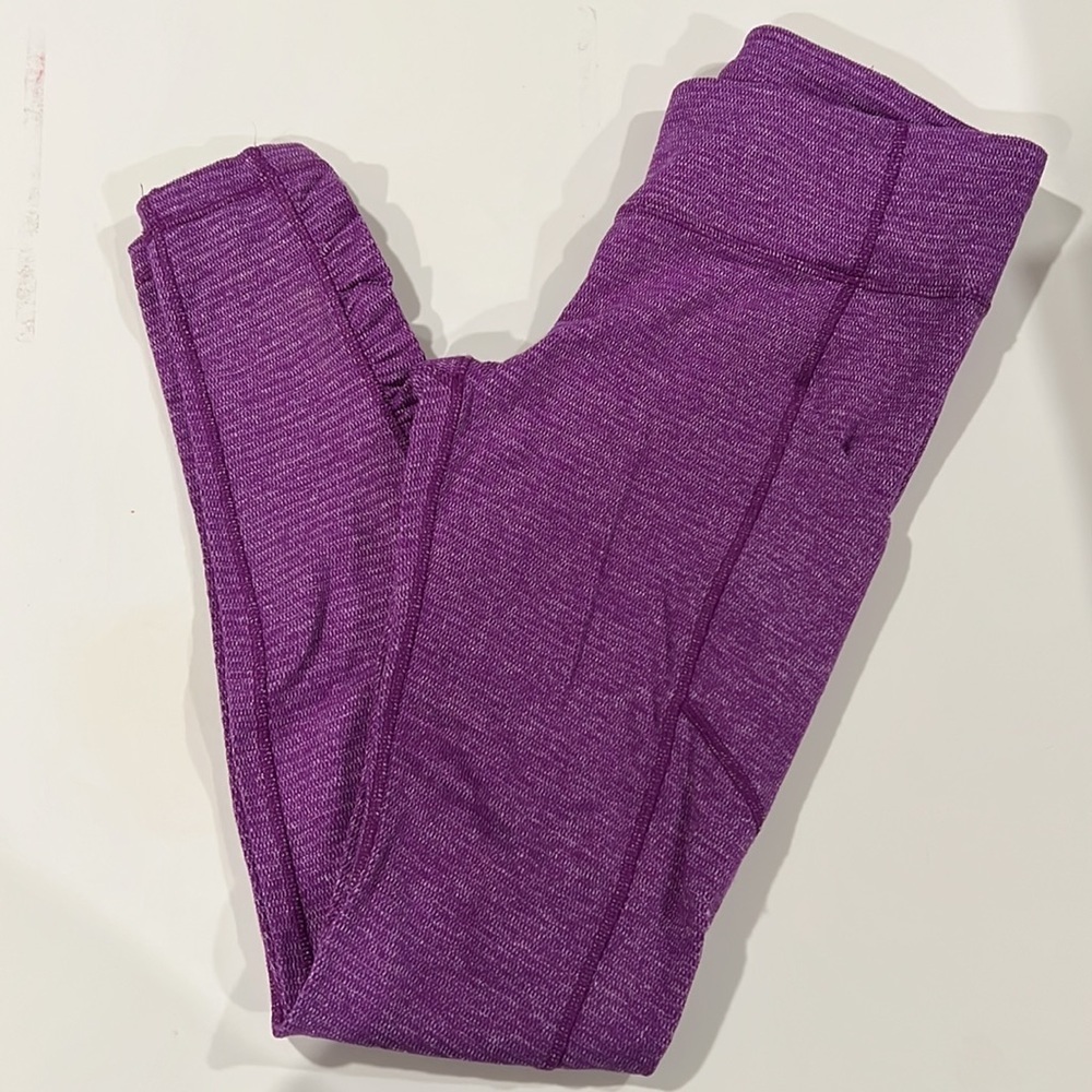 Lululemon - size 8 purple heathered legging